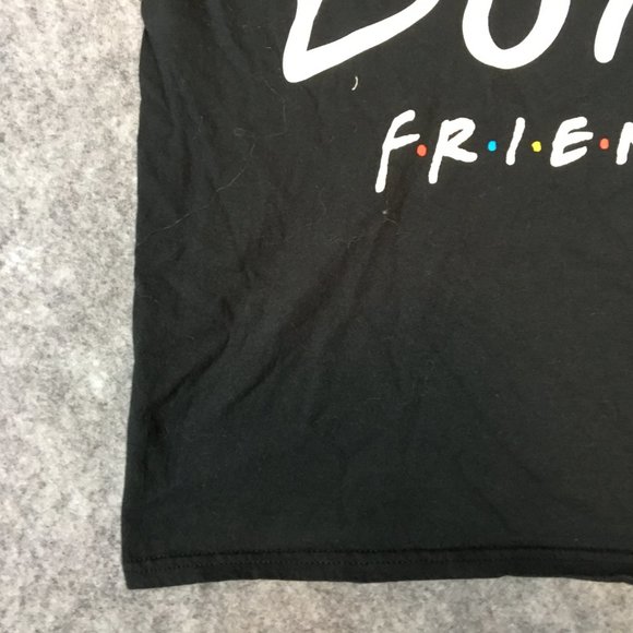 FRIENDS T Shirt XL 14 16 Girls Black Crew Neck Short Sleeve Graphic How You Doin - Picture 2 of 10
